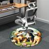 1pc Puppy Garden Chair Carpet for Office, Soft, Non-Slip Polyester Mat, Office, Entryway, Living Room, Bedroom,  Yy251207254