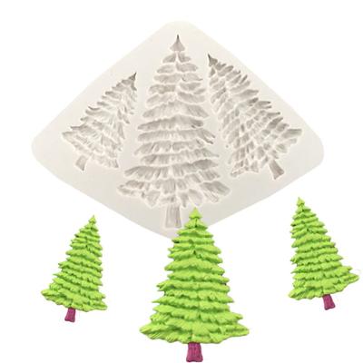 Silicone Fondant  Mold Christmas Tree Shaped Diy Craft Sugar Chocolate Cake Decorating Tools