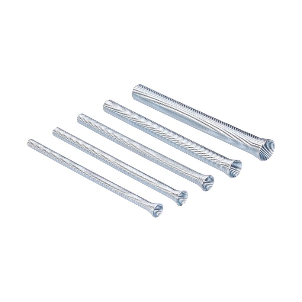 

5 Pcs 1/4, 5/16, 3/8, 1/2, 5/8 Inch Spring Tubing Benders Kit For Brass, Aluminum, Thin Steel 5 in 1 Tube Bender Set 1
