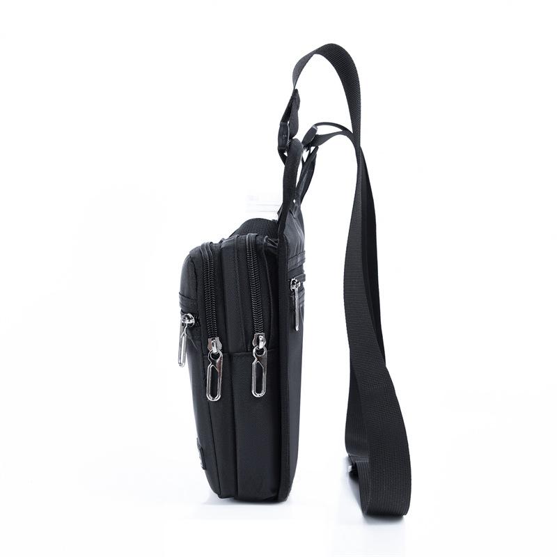 Men's Large Capacity Crossbody Sling Bag - Outdoor Casual Kettle and Mobile Holder, Water Bottle Bag, Oxford Cloth Single Shoulder Bag