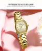 CURREN 9112 Women's Barrel Shape Waterproof Quartz Watch with Roman Numerals