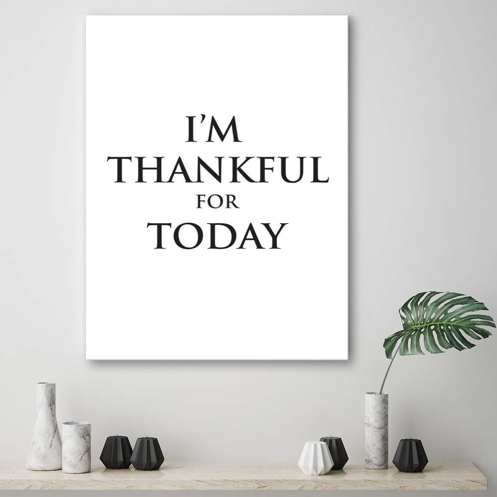 Canvas Print Motivation Inscription Black