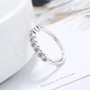 2022 Fashion Luxury 925 Sterling Silver Ring Zircon Wedding Jewelry Rings Engagement For Women Jz161