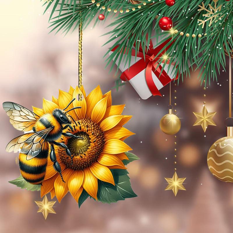 Cute Minimalist Acrylic Bee Car Decoration Gift For Festive Charm Interior