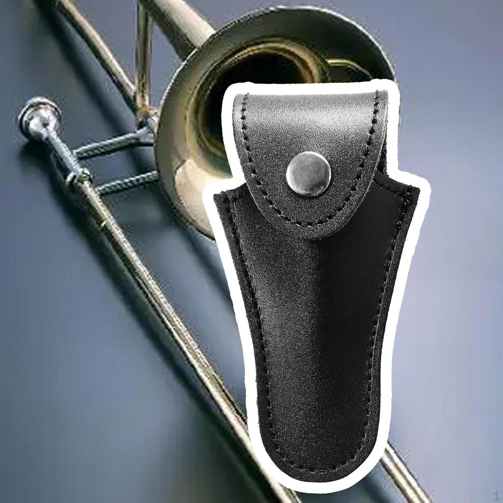 Mouthpiece Pouch Carrying Bag Shock Absorbing PU Pocket Buckle Closure Portable Saxophone
