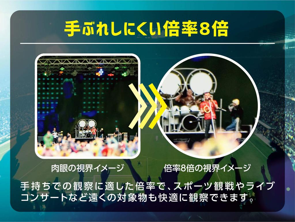 Raymay Fujii Compact Binoculars, 8x21, Orange, RXB317D