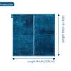 3pcs 3D Glossy Square Tile Decals Self Adhesive Wall Tile Sticker Heat-prroof Vinyl Wallpaper for Home DIY Decoration