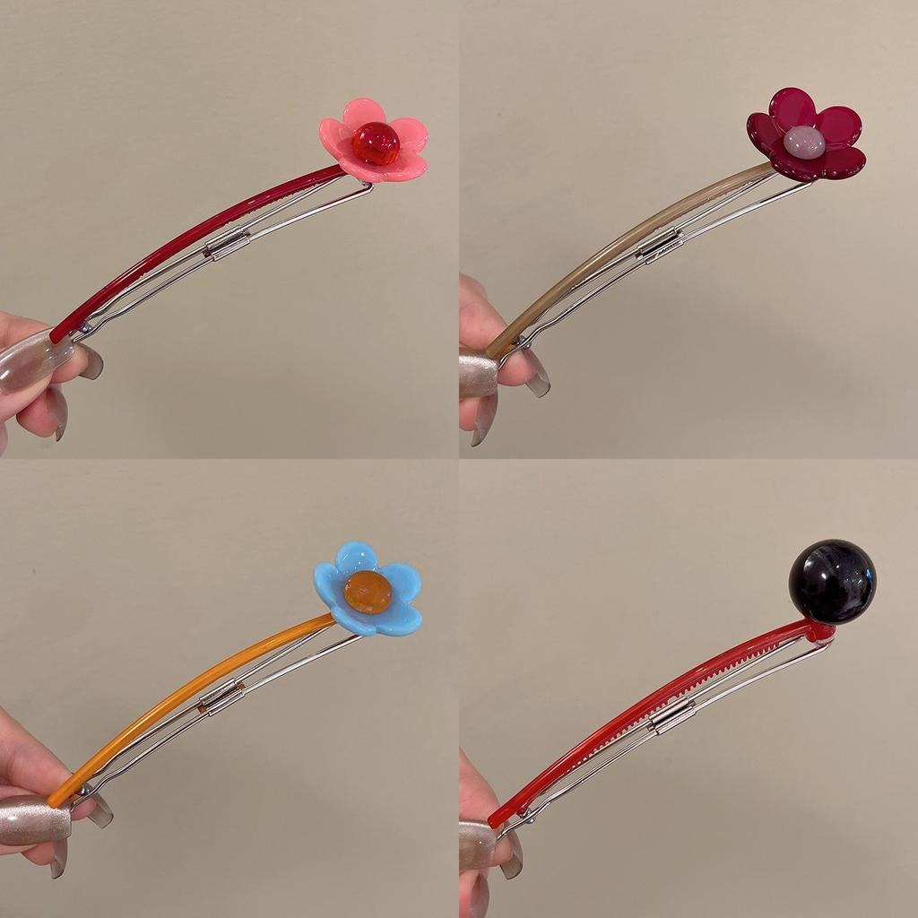 Elegant Flower Hair Clip For Women With Alloy Material Perfect For Back Hair Styling