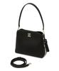 Daks Womens Accessories Black Dd Logo Cowhide Shoulder Bag_Dcba6E751Bk