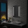 Day and Night - Day and Night Bathroom Wall Mirror with LED and Shelf 60x80 Cm