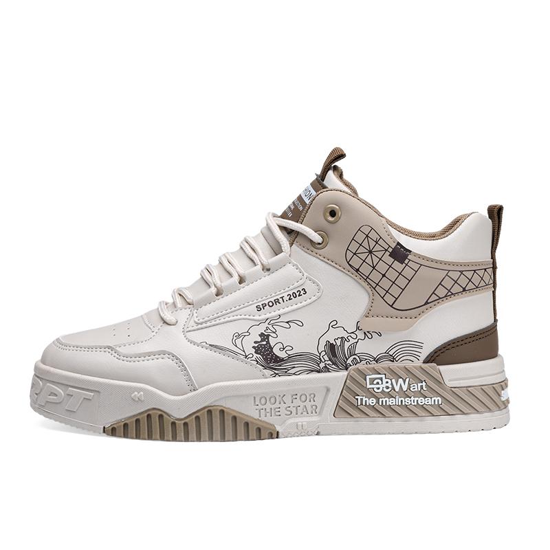 

Мужская повседневная обувь с высоким верхом, мужская спортивная обувь на толстой подошве, кроссовки для мужчин, уличная обувь для ходьбы 39