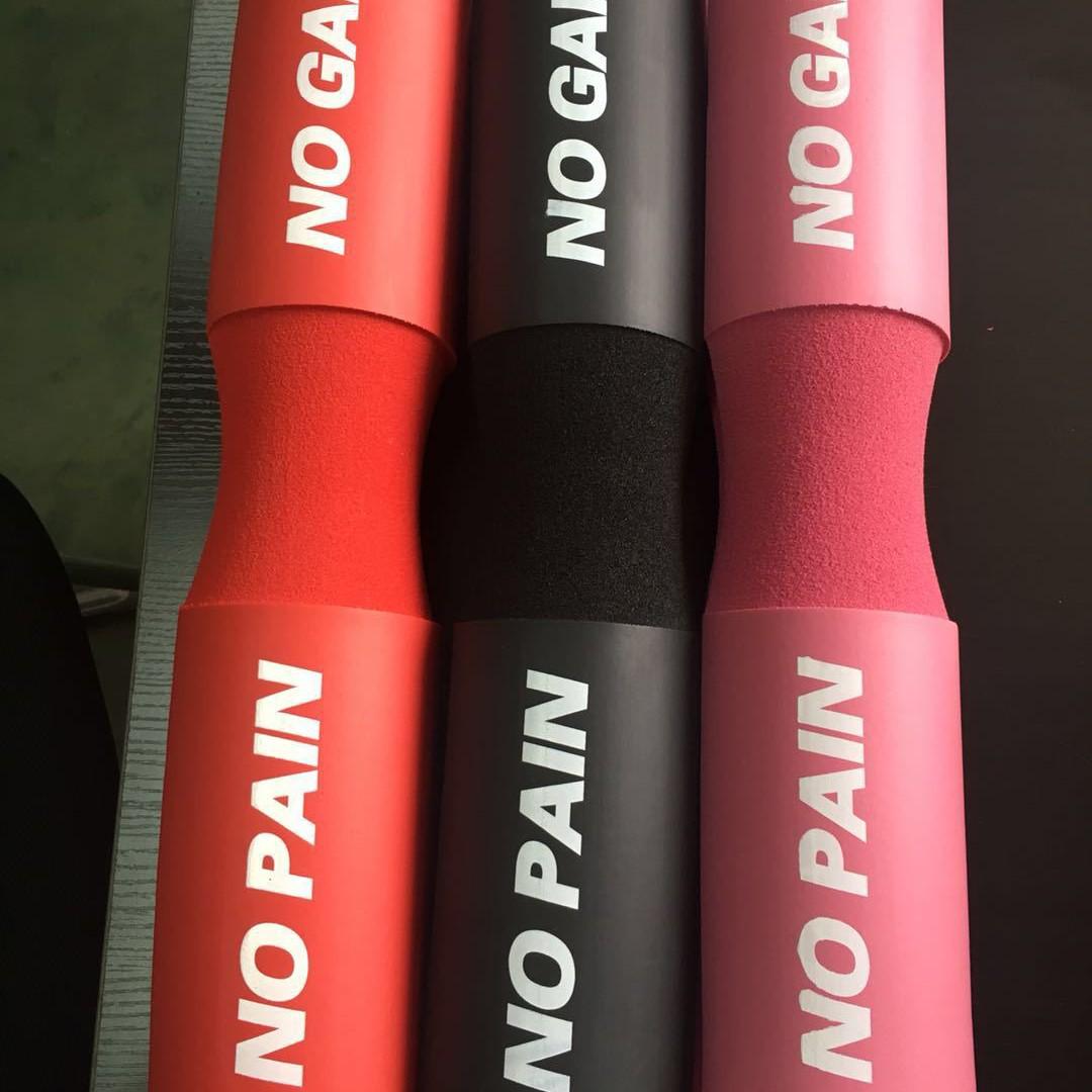 

2025 New NBR Foam Shoulder and Hip Thrust Squat Barbell Pad PE Bag