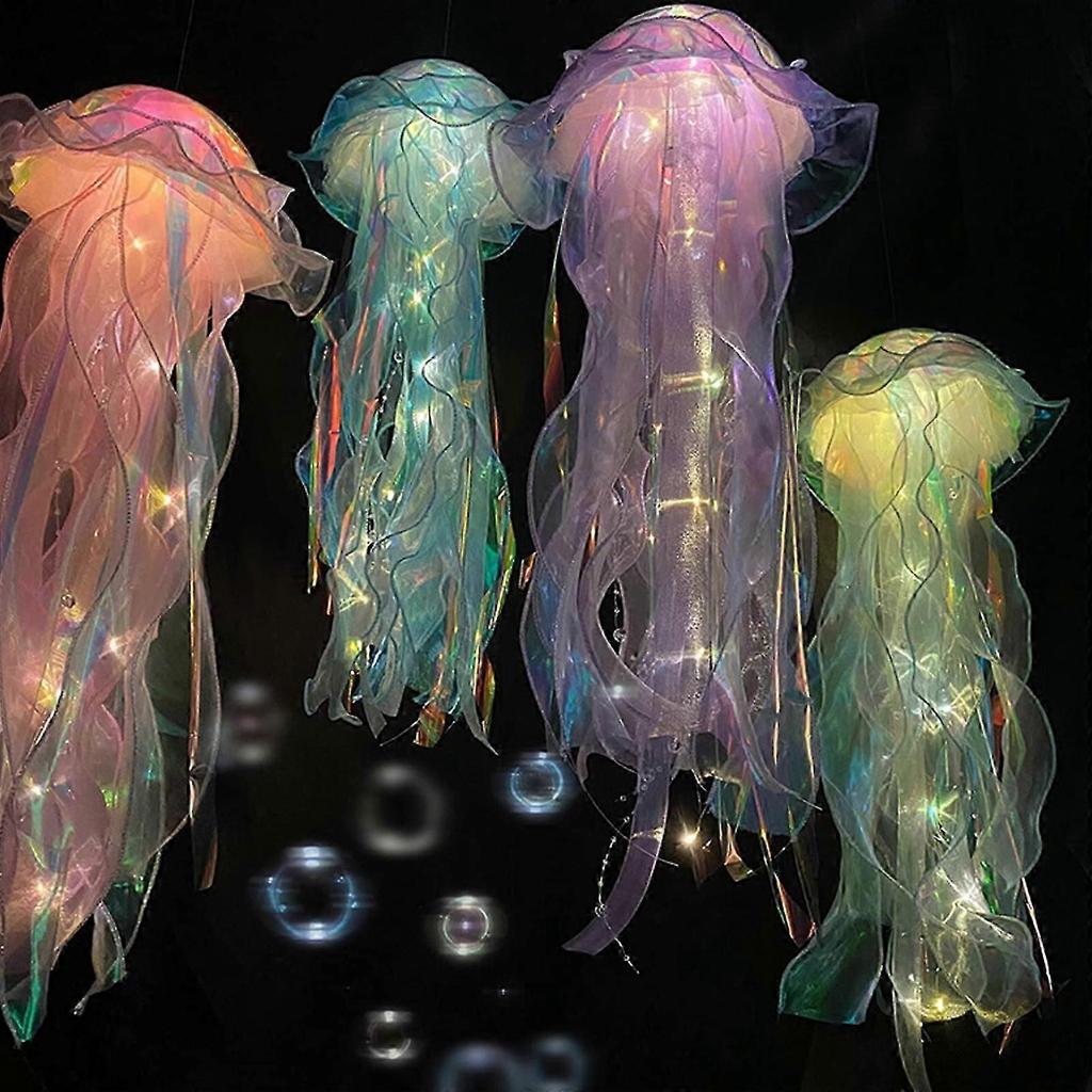 Jellyfish Lamp Decor - Hanging Jellyfish Lantern Decoration, Under The Sea Party Decoration, Mermaid Party Decoration