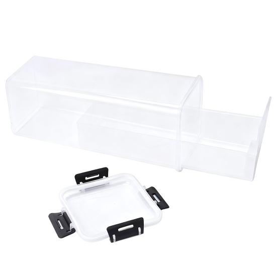 Airtight Bread Container Storage Box with Drawer Tray Transparent Lid Extend Shelf Life Bagel Kitchen Bread Organizer