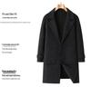 Men's Wool Double-Faced Mid-Length Trench Coat - 2025 Autumn/Winter Collection