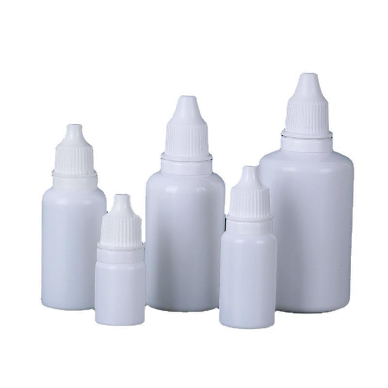 Flacone contagocce bianco a prova di luce: Sottobottiglia da 5ml, 10ml, 20ml, 30ml, 50ml per Inchiostro e Pigmento con Bocchetta Appuntita