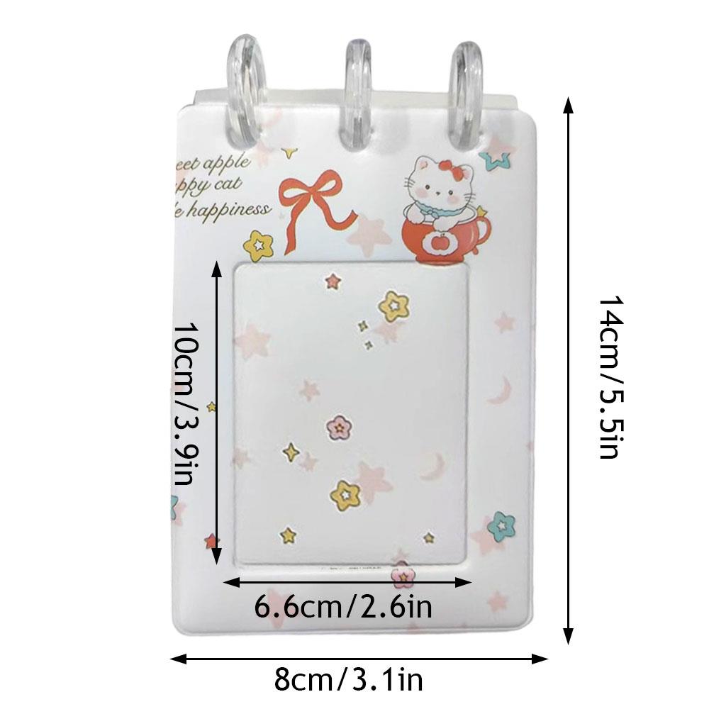 3-inch Small Card Photo Holder Desktop Desk Calendar Photo Album Decoration Loose-leaf Idol Photo Storage Album Postcard Collect