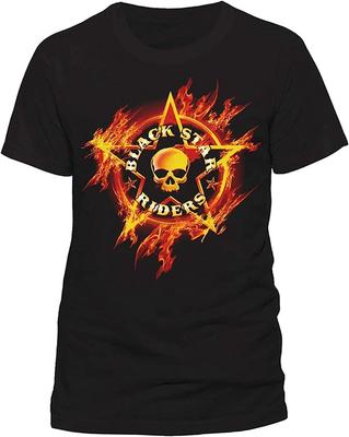Black Star Riders 'Flames' Men T Shirt Print T Shirts for Men Casual Short Sleeves