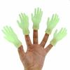 2 stk Lysende Sjov Fingerlegetøj Kreative Mini Fingerhandsker Nyhed Børnelegetøj Lille Håndmodel Halloween Gaver til Voksne Børn
