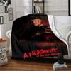 1pc A Nightmare on Elm Street Flannel Throw Blanket - HD Printed Lightweight Soft Warm All-Season Blanket for Sofa, Bed, Travel, Camping 062