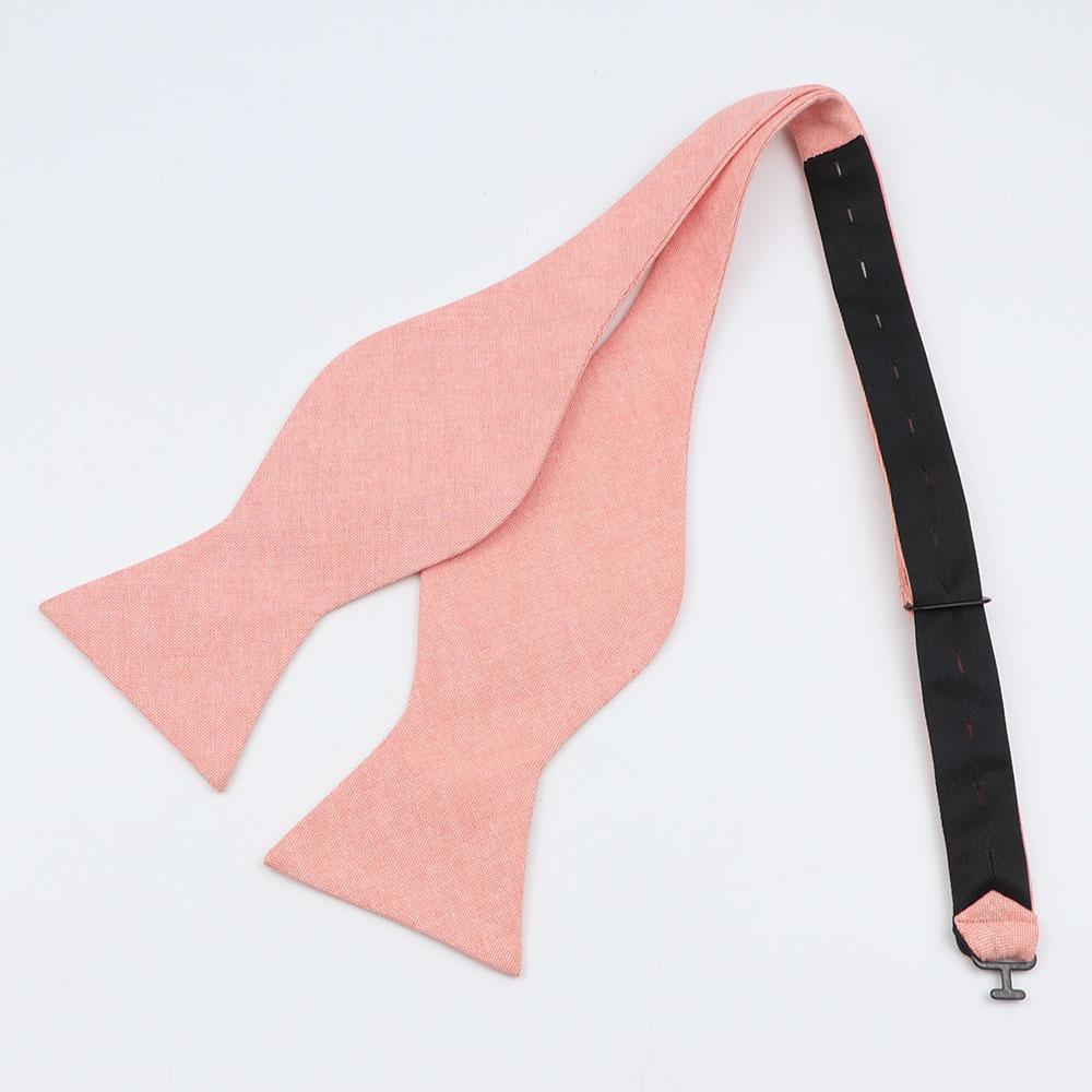 Adjustable Bowties Self Bow Tie Handmade Solid Color Floral Cotton Bowtie Men Classic Business Wedding Party Ties Bowknot Gift