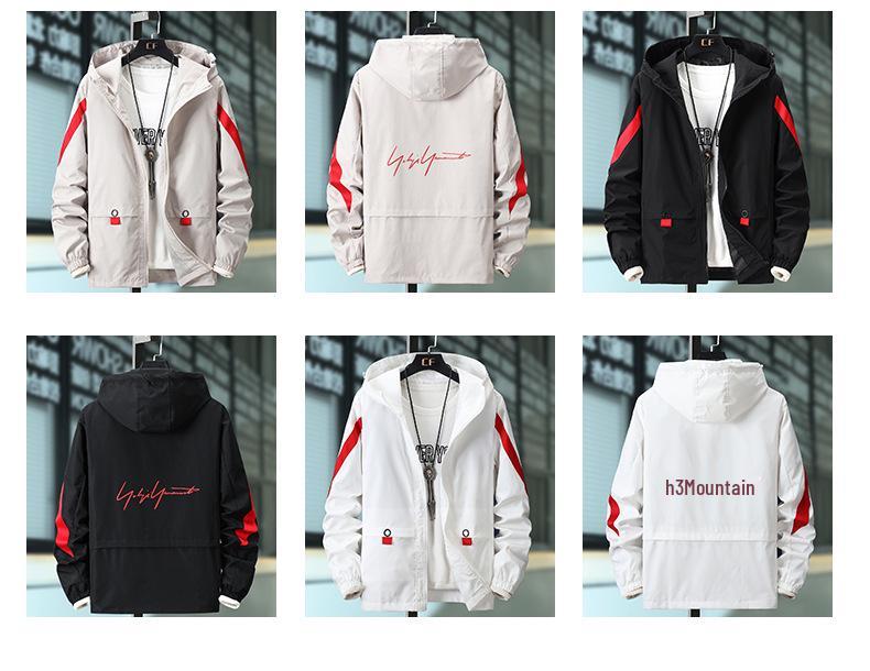 Men's Korean Style Breathable Hooded Jacket - Trendy Spring/Autumn Casual Workwear
