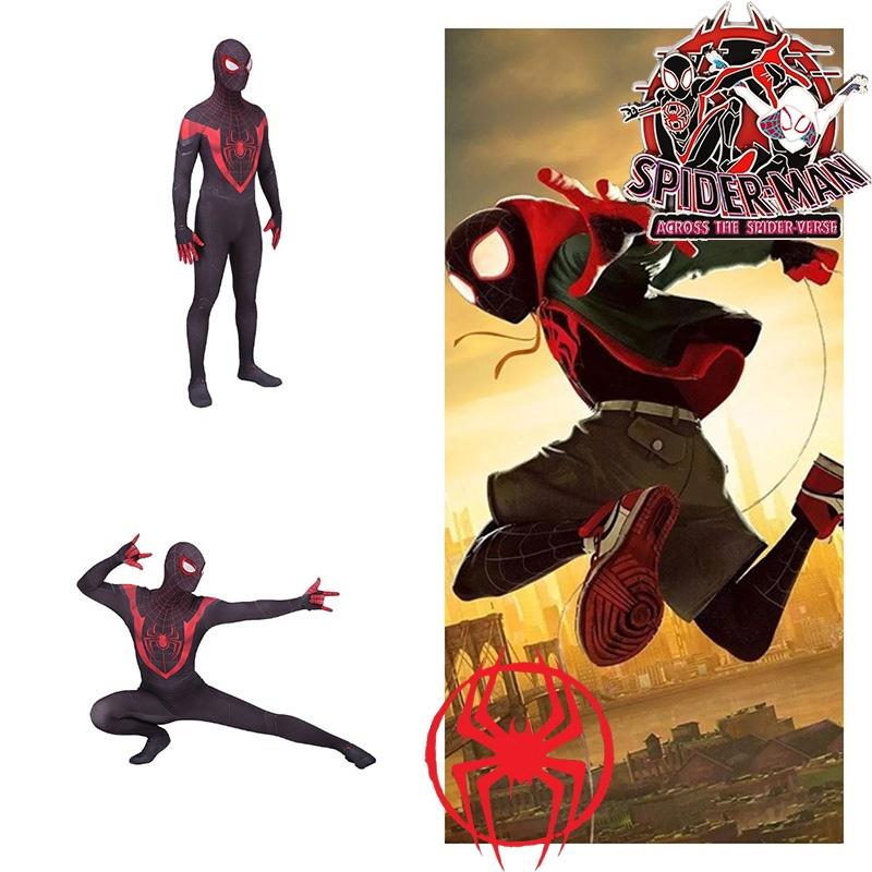 Spider-man Across The Spider-verse Kostüm Für Ps5 Miles Morales Schwarzer Body