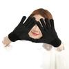 Knitted writing gloves men and women couples autumn and winter piled thickened wool to keep warm, non-slip and cold