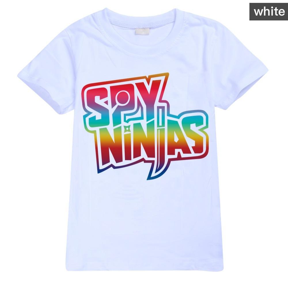 

SPY NINJA Summer Cotton Tshirts Kids Cosplay Top Short Sleeve T-shirt Girls Clothes for Boys Tee Costumes Kawaii Christmas Shirt 160