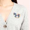 Elegant Retro Unicorns Horse Pin With Enamel Coating Vibranting Color Construction For Various Occasions