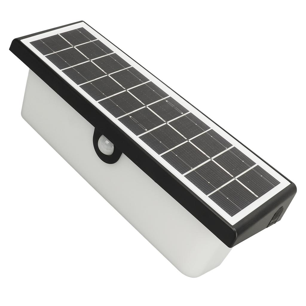 Outdoor Solar Wall Lamp ABS PC PIR Motion Sensor IP54 Waterproof Modern Solar Induction Fence Light for Garden Yard