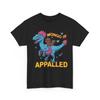 Retro Mongo Is Appalled Princess Cat Riding Dinosaur Womens T-Shirt