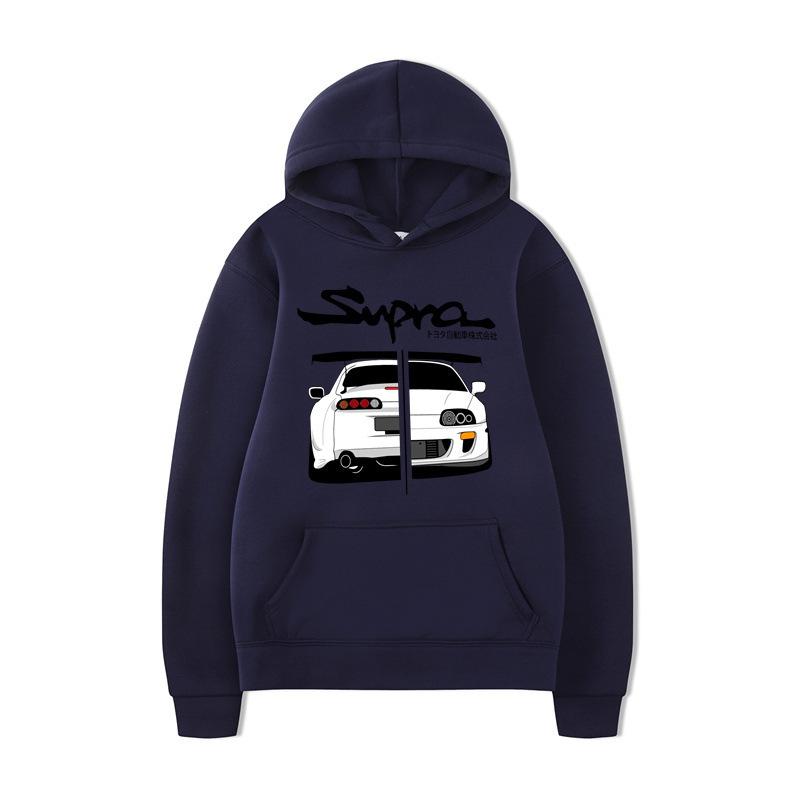 New Men's Daily Sweater, Header D Racing Autumn Sweater with Hat