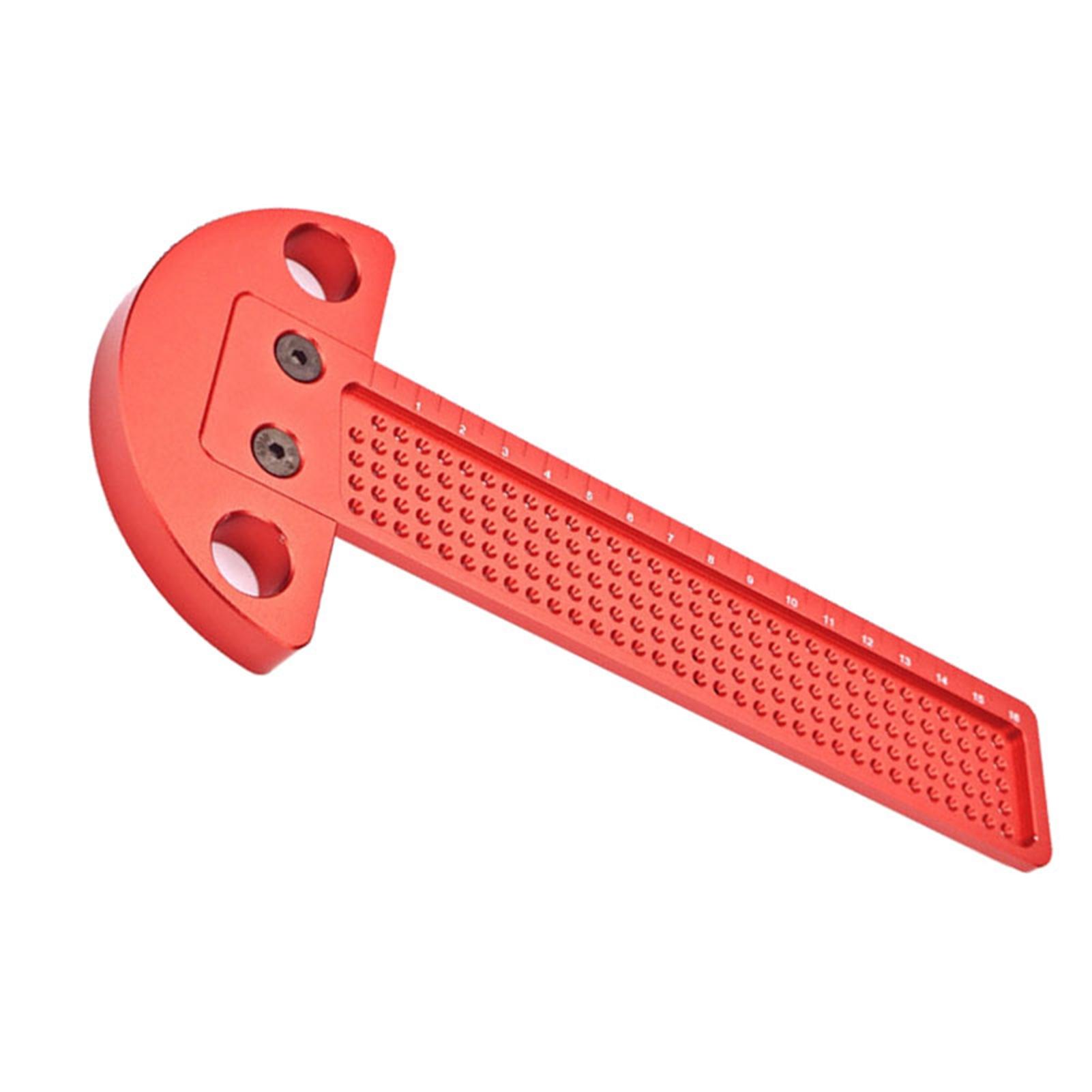 

Линейка Т-образная для деревообработки, алюминиевый сплав, диапазон от 0 до 164 мм, расстояние между отверстиями 1 мм, линейка Т-образная, плотницкий инструмент