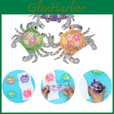 Large Flower Crab Malt Sugar Squeeze Toy Fun Stress Relief Ball For All Ages
