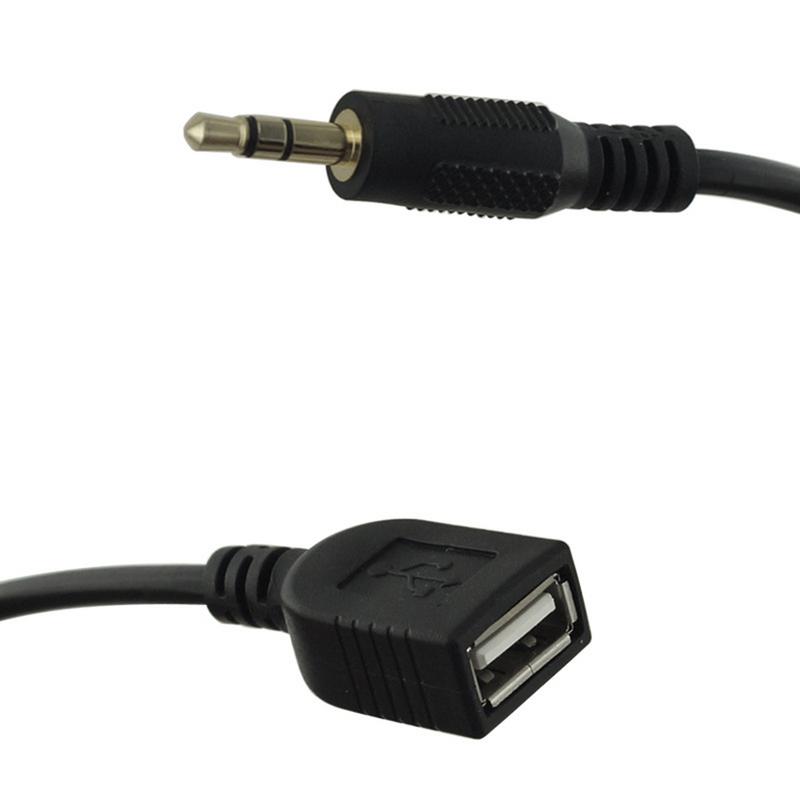 2-in-1 3,5-mm- und USB-Stecker Auto-Audio-Adapter Kabel für Auto-Video-Audio-Adapter Auto-AUX-Kabel für Hyundai K ia