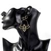 Fashionable Dangle Bee Earrings Alloy Hollow Hoop Set Women For