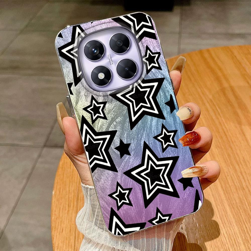 Gradient Colorful Pueple Butterfly For Xiaomi Redmi Note 14 13 Pro 4G Note14 Pro+ 5G Poco X6 Phone Cases Cover Silicone Case Soft Funda Bumper