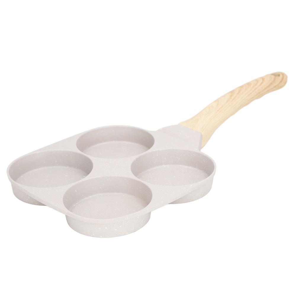 4 Cups Frying Pan Even Heating Pancake Pot Kitchen Supplies Egg Pan  Crepes/Burgers/Steak
