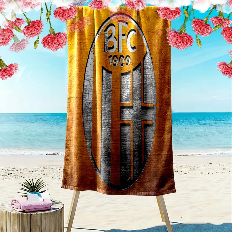 Bologna FC 1909 Strandtuch mit Aufdruck, Großes Weiches Schnelltrocknendes Handtuch für Strand Camping Schwimmen