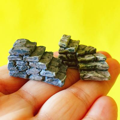 2 Stück Treppen Puppenhaus Fee Gartenzwerg Moos Terrarium Haus Garten Tischdekoration Basteln Bonsai Miniaturen Garten DIY Zubehör