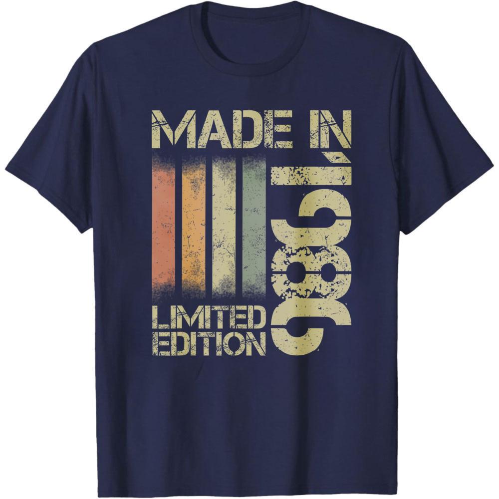 

Made In 1986 Limited Edition Summer Men TShirt Vintage Style Graphic Print Casual Wear For Birthday Gift For Him 4XL
