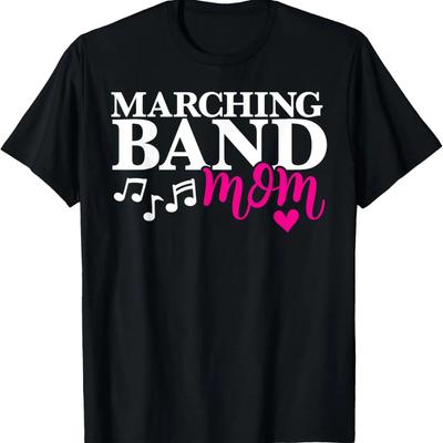 Cute Marching Band Mom Design - Band Mama Design T-Shirt