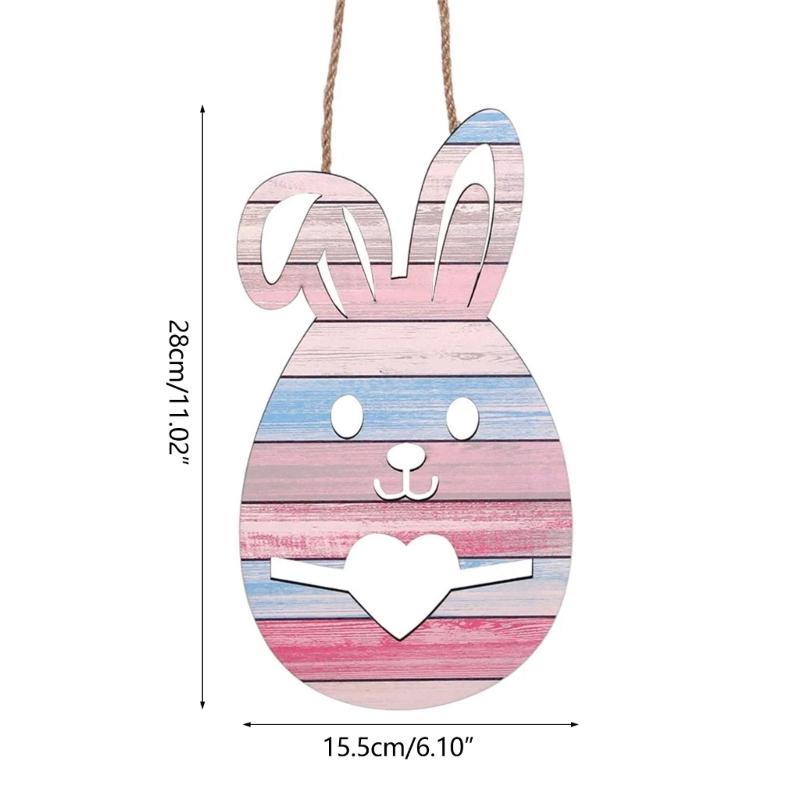 Hanging Sign Happy Easter Porch Welcome Sign for Door Wall Hanging Greetings Pendant Supplies Festival Adorment