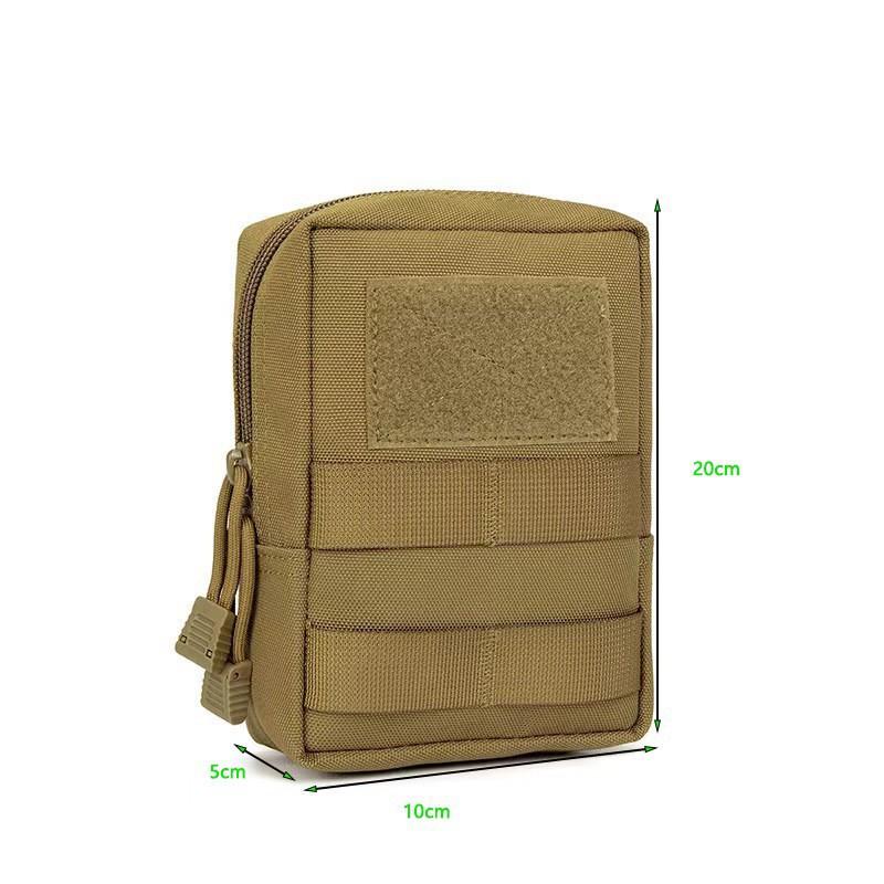 1000d Oxford Cloth Solid Color Molle Storage Bag Outdoor Leisure Travel Neutral