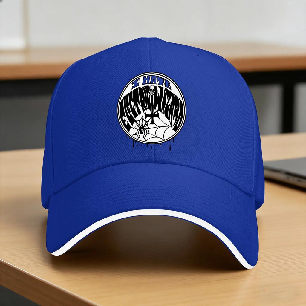 Summer Electric Wizard Baseball Cap Tennis Skate Fashion Design Sun Trucker Hat Men Adult Sun-Proof Snapback Cap
