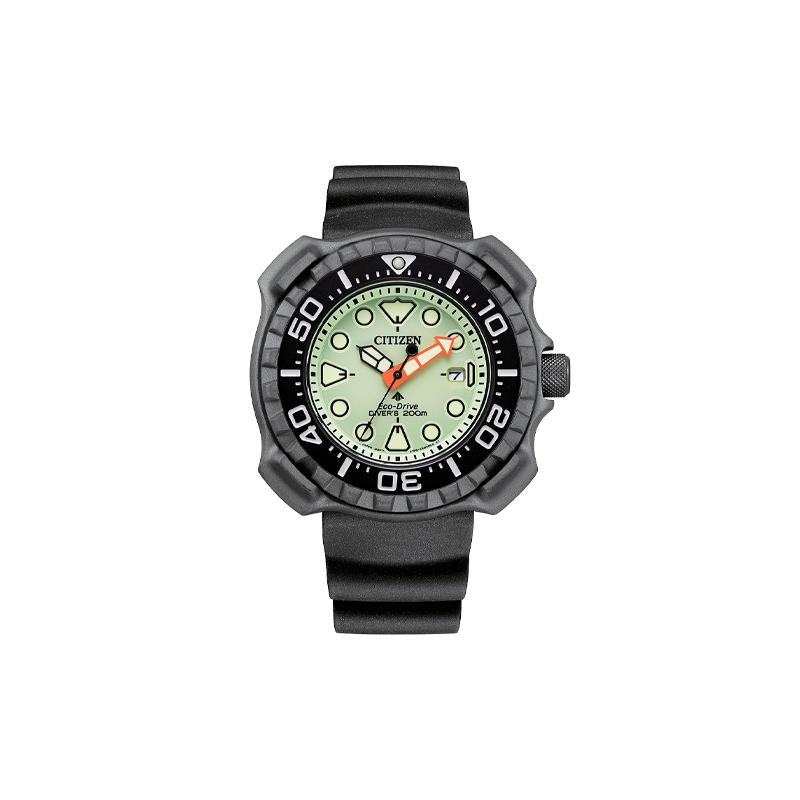 

CITIZEN Eco-Drive Series 200 Meters Waterproof Solar Quartz Rubber Strap Men s Watch Green Dial BN022717X золотий