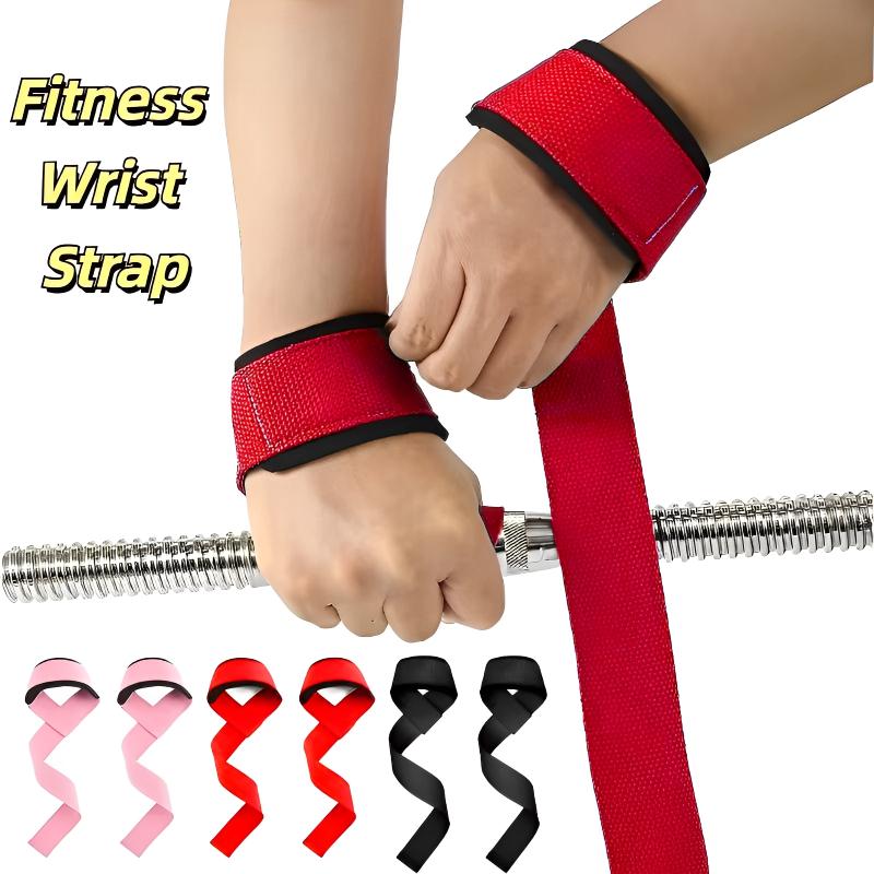 Adjustable Weightlifting Wrist Straps Non-Slip Gym Fitness Lifting Strap Support for Strength Training Sports Grip Band