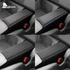 Für Subaru BRZ Toyota GR86 2021 2022 2023 2024 Wildleder Armlehnenbox RHD LHD Leder Armlehnen-Konsolen-Behälter-Pad Innenraumverkleidung