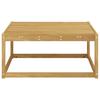 Outdoor Footstool Solid Acacia Wood White 79 x 79 x 37 cm